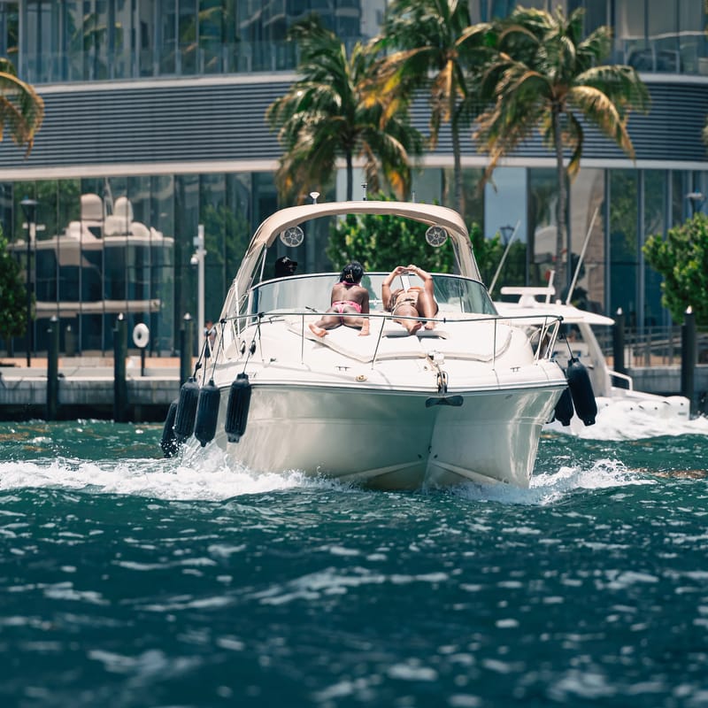 Riders on Biscayne Bay